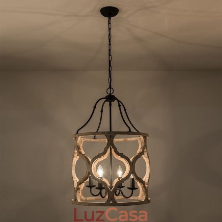 Luminária pendente estilo vintage com 4 lanternas Luminária pendente estilo vintage com 4 lanternas