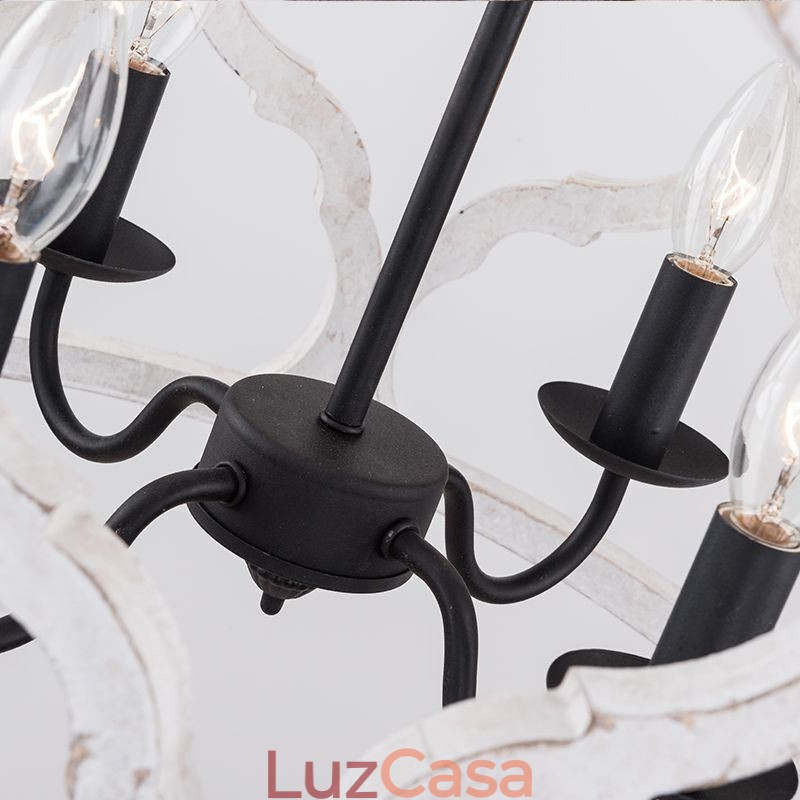 Luminária pendente estilo vintage com 4 lanternas