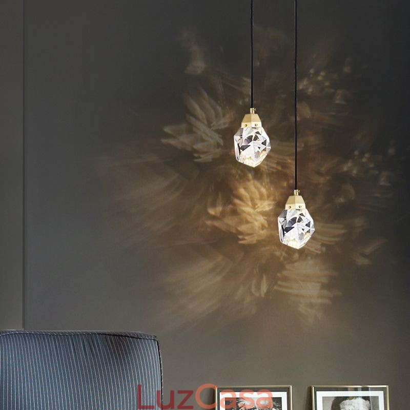 Mini Simples Bola De Cristal Luz Pendurada Luz De Teto