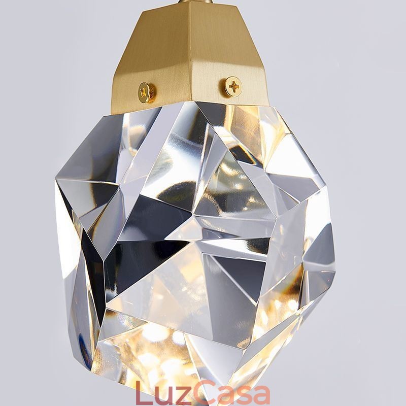 Mini Simples Bola De Cristal Luz Pendurada Luz De Teto