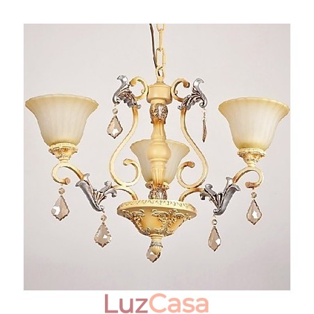 Lustre de pintura de cristal clássico tradicional
