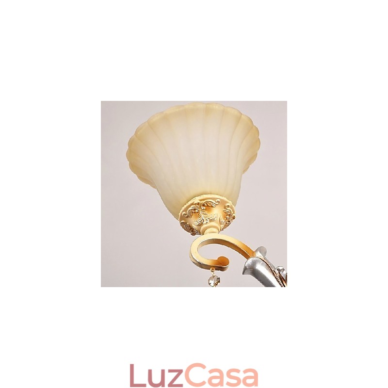 Lustre de pintura de cristal clássico tradicional