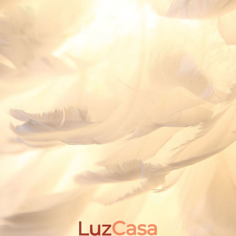 Luminária pendente decorativa Pretty Feather