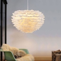 Luminária pendente decorativa Pretty Feather