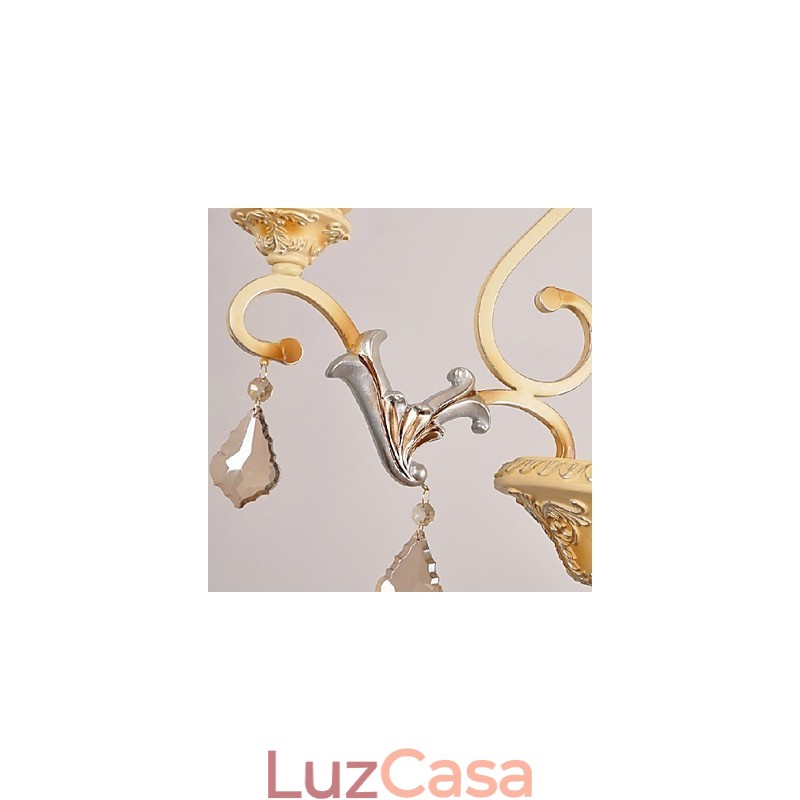 Lustre de pintura de cristal clássico tradicional