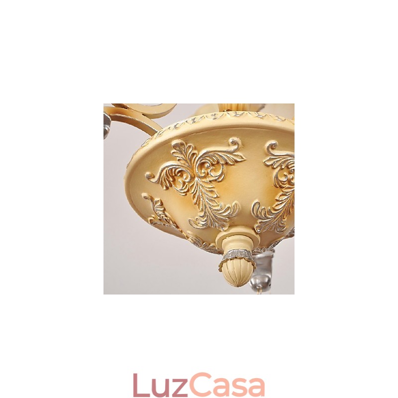 Lustre de pintura de cristal clássico tradicional