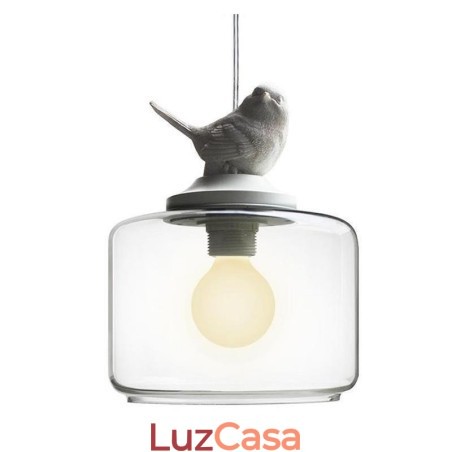 Luminária pendente de vidro estilo retrô Little Bird Iluminação decorativa