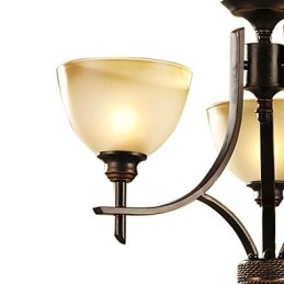Lustre Elegante com 3 Luzes em Luz Quente