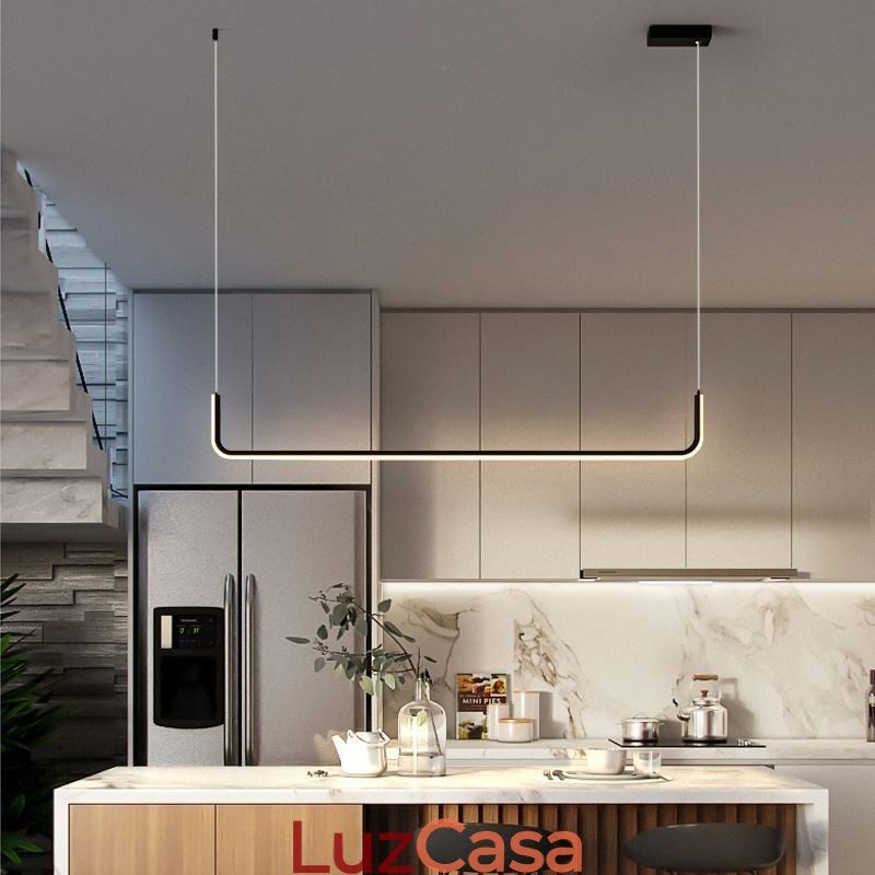 Luminária pendente moderna e minimalista