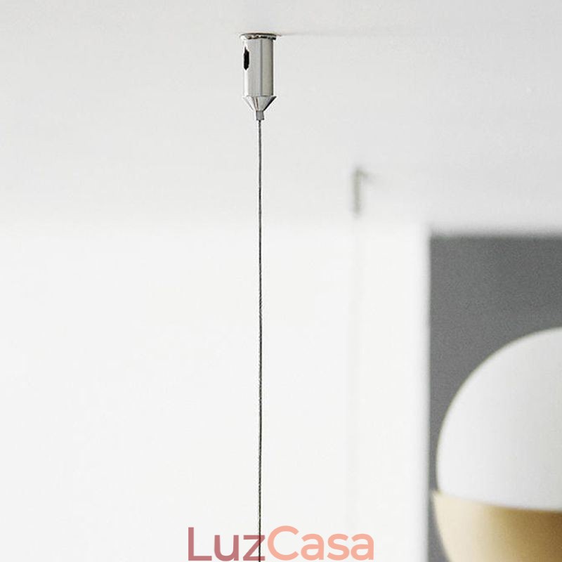 Lustre de teto com bola de vidro