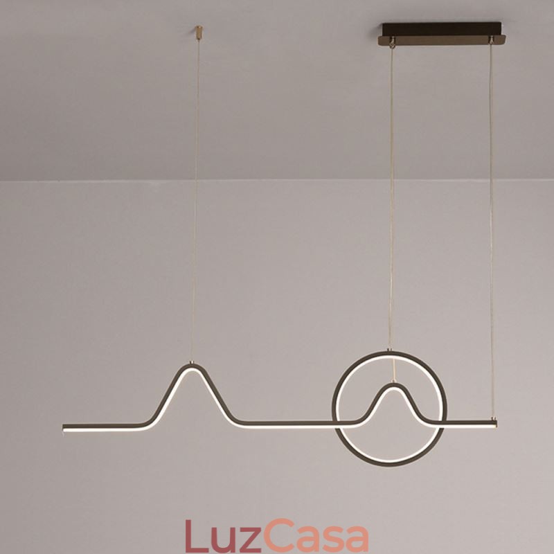 Luminária pendente minimalista decorativa 52W