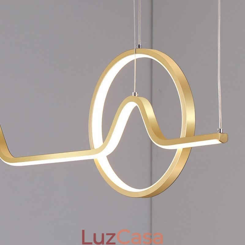 Luminária pendente minimalista decorativa 52W