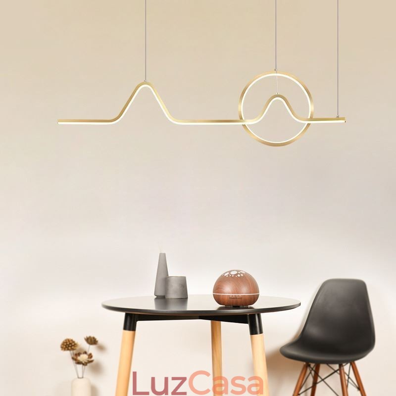 Luminária pendente minimalista decorativa 52W