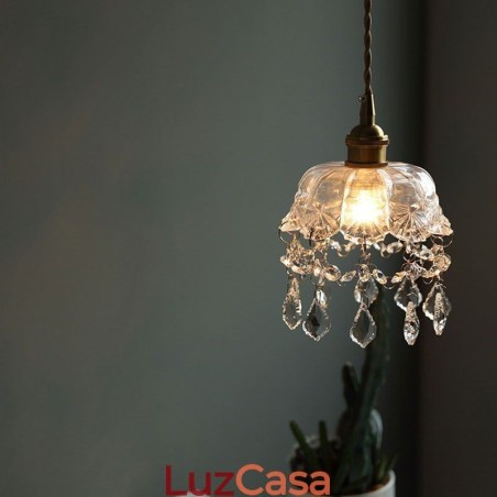 Elegante luminária pendente de vidro com cabeça única Mini luminária pendente Elegante luminária pendente de vidro com cabeça única Mini luminária pendente