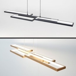 Luminária pendente moderna de teto horizontal