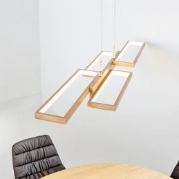 Luminária pendente moderna de teto horizontal