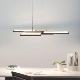 Luminária pendente moderna de teto horizontal