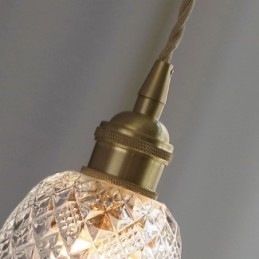 Luminária pendente de vidro com flor moderna 1 luminária decorativa