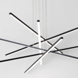 Luminária pendente de suspensão linear Luminária decorativa