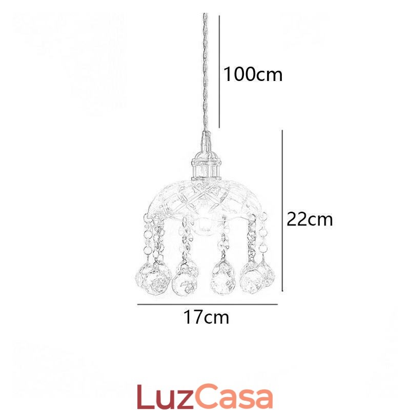 Mini pingente de vidro moderno, luminária decorativa de 1 luz