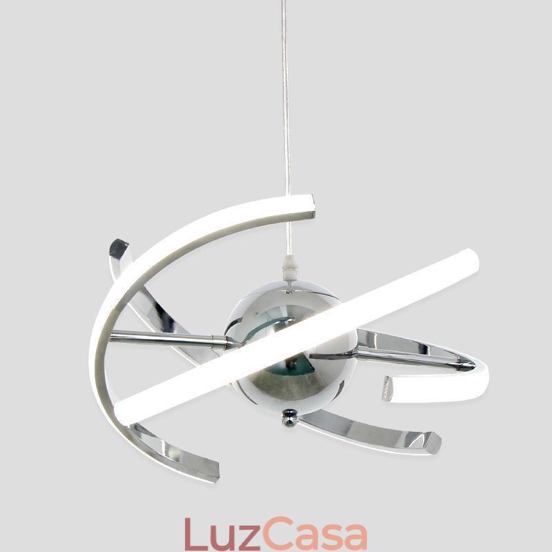 Luminária pendente de globo giratória Luminária de teto decorativa