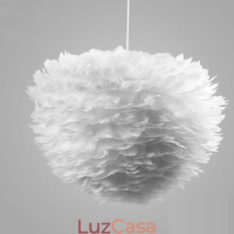 Luminária pendente decorativa Pretty Feather
