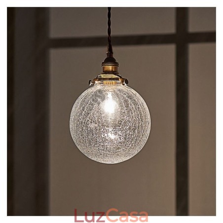 Luminária pendente de vidro moderna com craquelamento no teto Luminária pendente de vidro moderna com craquelamento no teto