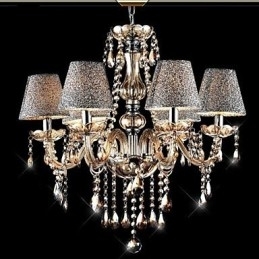 Lustre de vidro galvanizado de cristal clássico vintage moderno contemporâneo