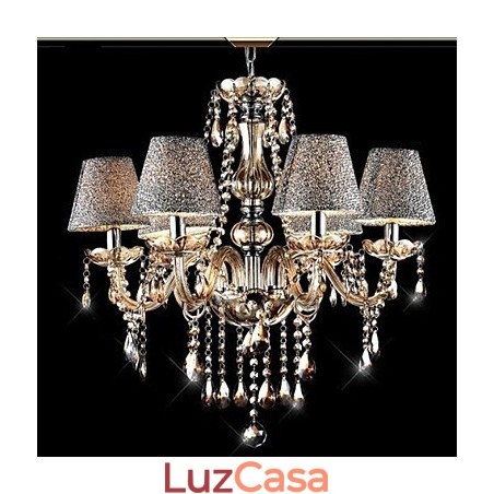 Lustre de vidro galvanizado de cristal clássico vintage moderno contemporâneo Lustre de vidro galvanizado de cristal clássico vintage moderno contemporâneo