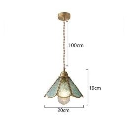 Mini Luminária Pendente de Vidro Moderna e Simples Luminária de Teto de Vidro