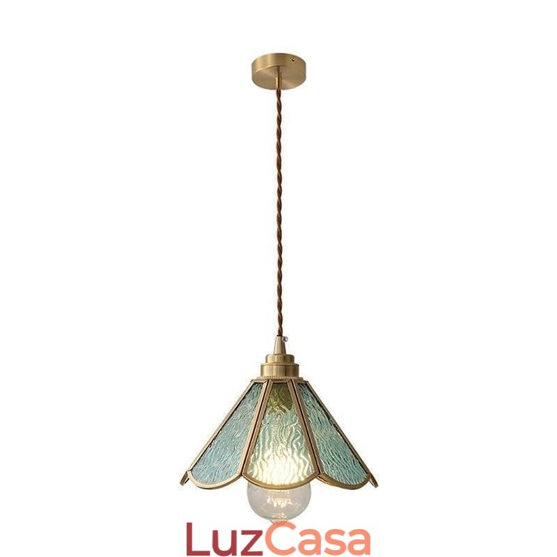 Mini Luminária Pendente de Vidro Moderna e Simples Luminária de Teto de Vidro