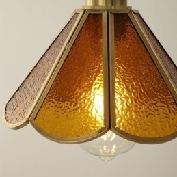 Mini Luminária Pendente de Vidro Moderna e Simples Luminária de Teto de Vidro
