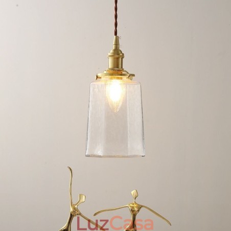 Luminária pendente de vidro minimalista moderna Luminária de teto decorativa Luminária pendente de vidro minimalista moderna Luminária de teto decorativa