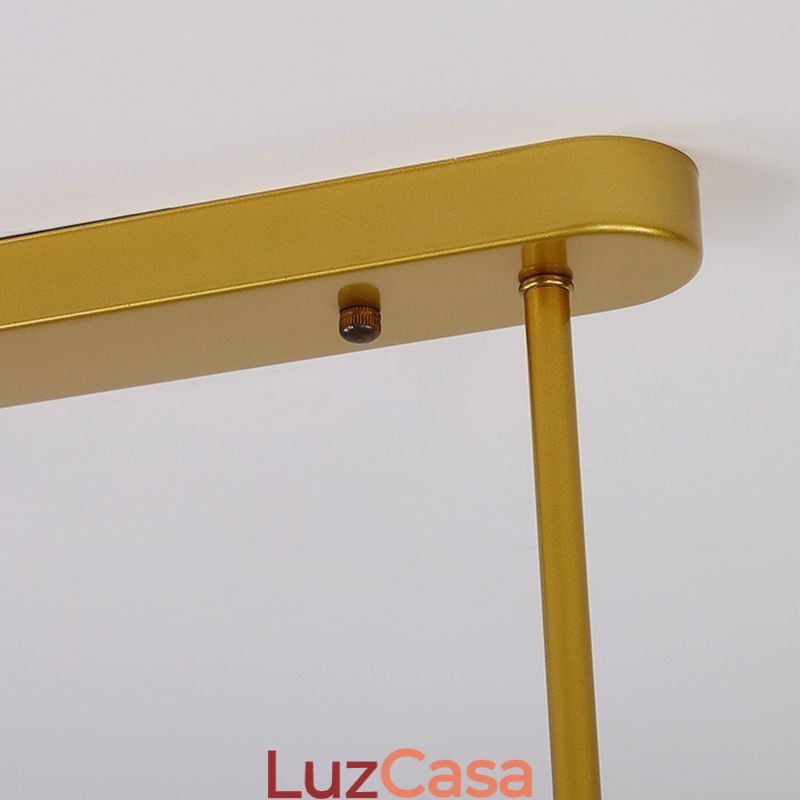 Lustre Globo de Vidro Tipo Horizontal Pendente Luz