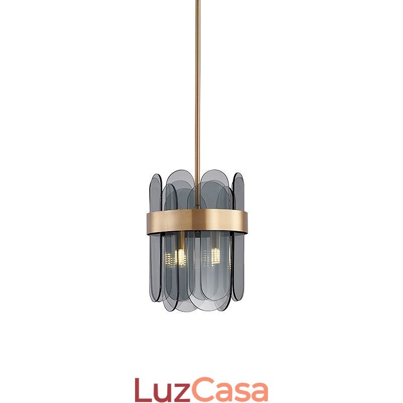 Iluminação moderna de pingente de vidro
