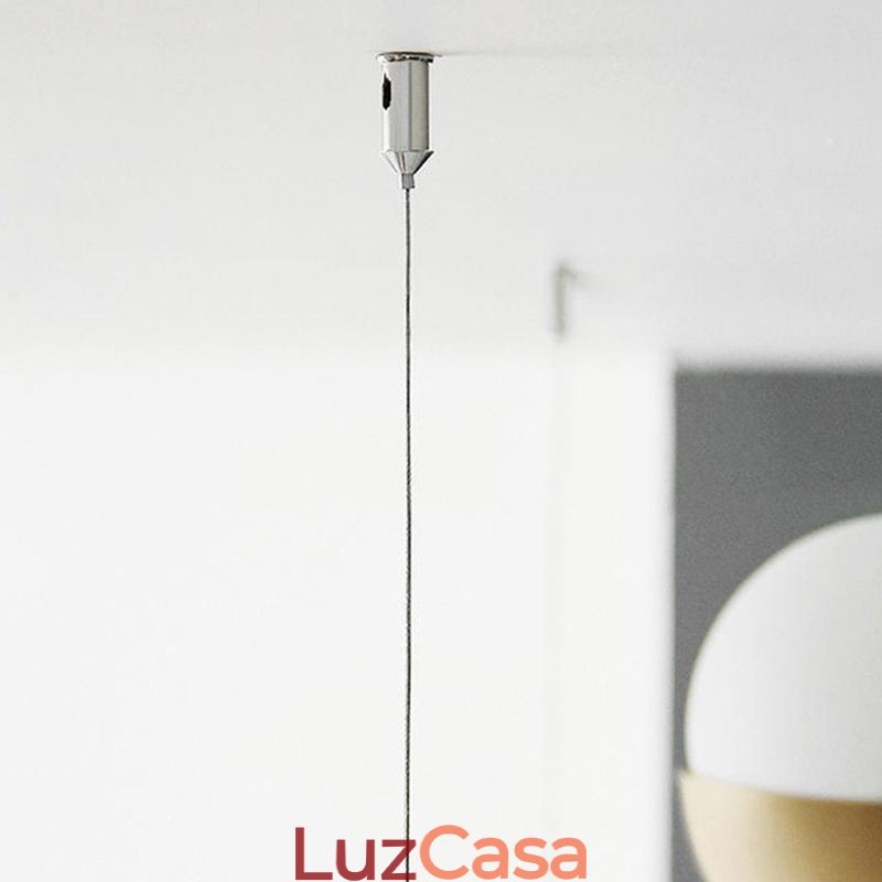 Lustre de teto com bola de vidro