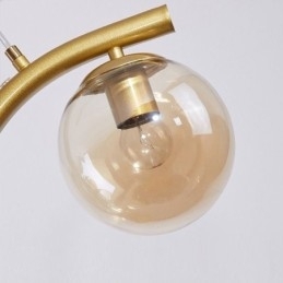 Luminária pendente moderna minimalista com 4 lâmpadas, luz decorativa