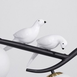 Luminária pendente moderna minimalista com 4 lâmpadas, luz decorativa