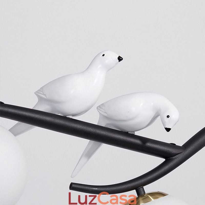 Luminária pendente moderna minimalista com 4 lâmpadas, luz decorativa