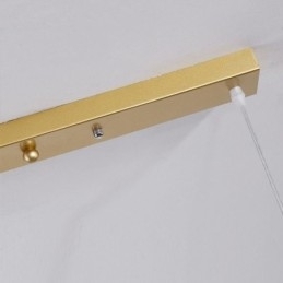 Luminária pendente moderna minimalista com 4 lâmpadas, luz decorativa