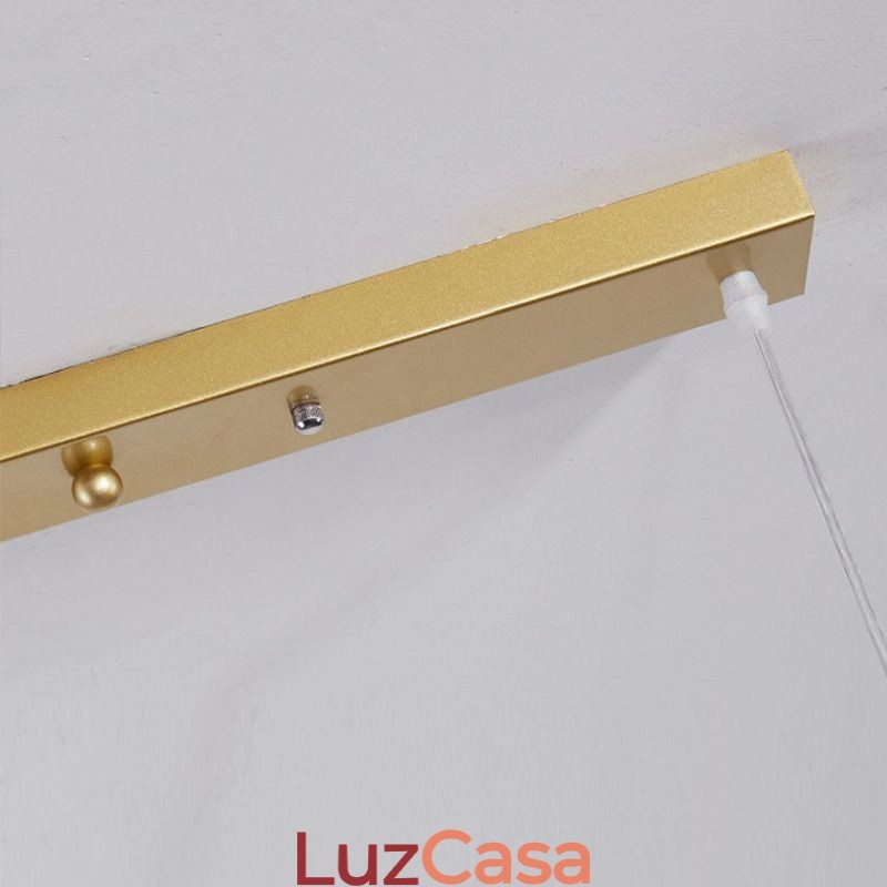 Luminária pendente moderna minimalista com 4 lâmpadas, luz decorativa