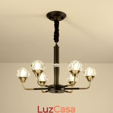 Lustre de cristal moderno e elegante Lustre de cristal moderno e elegante