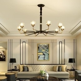 Lustre de cristal moderno e elegante