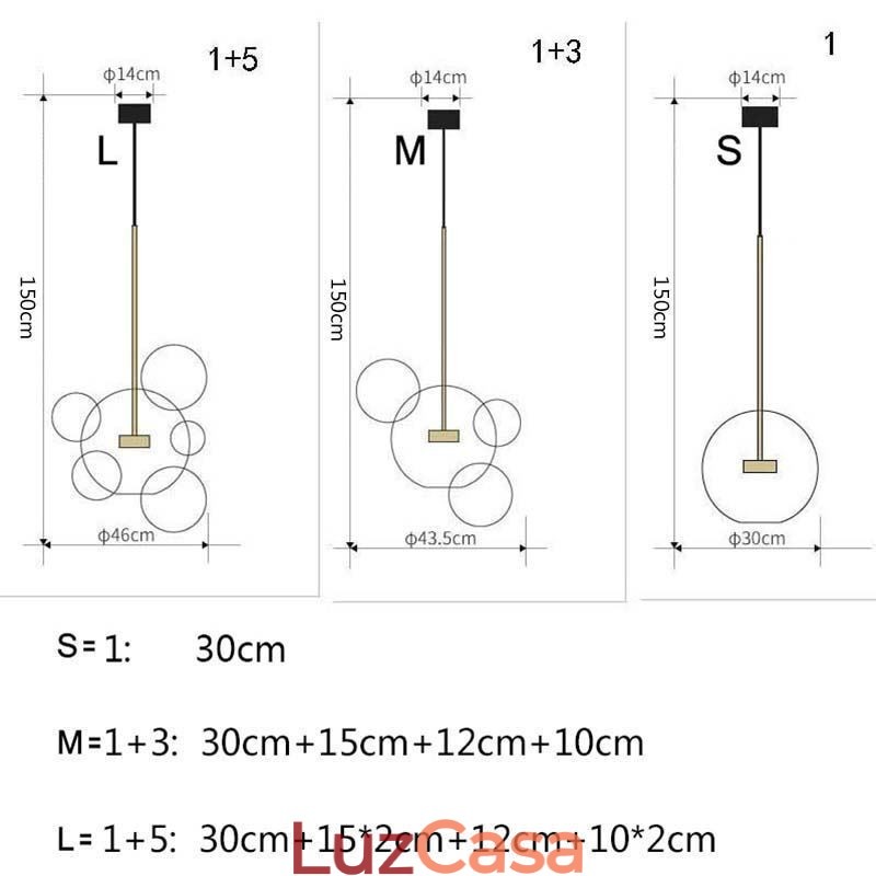 Luminária pendente de vidro bolha teto luz gradiente verde lâmpada