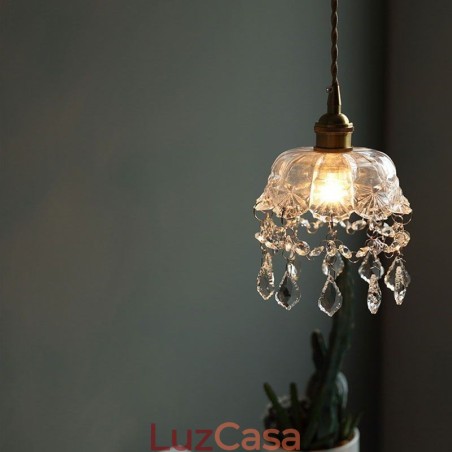 Elegante luminária pendente de vidro com cabeça única Mini luminária pendente Elegante luminária pendente de vidro com cabeça única Mini luminária pendente
