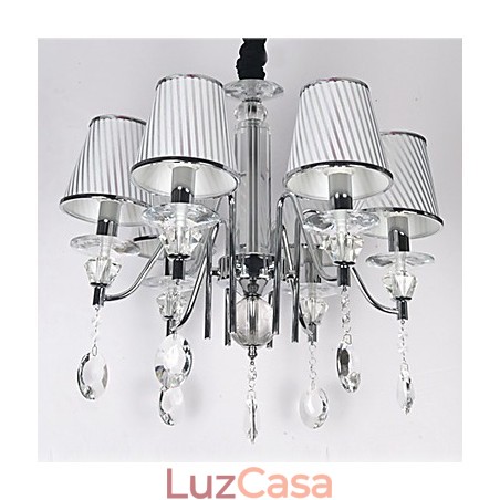 Lustre moderno contemporâneo de cristal galvanizado Lustre moderno contemporâneo de cristal galvanizado