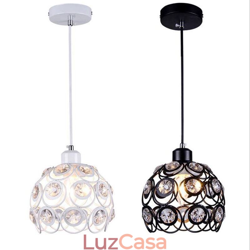 Ideias de ilha para luminária pendente de ferro com cristal oco
