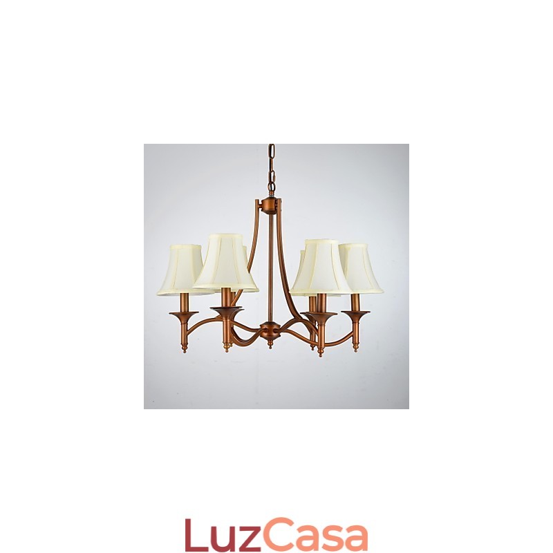 Moderno Contemporâneo Tradicional Clássico Rústico Lodge Vintage Country Antigo Latão Metal Pendente Luz