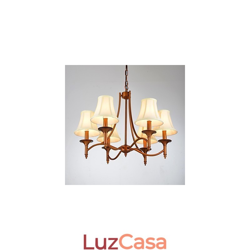 Moderno Contemporâneo Tradicional Clássico Rústico Lodge Vintage Country Antigo Latão Metal Pendente Luz
