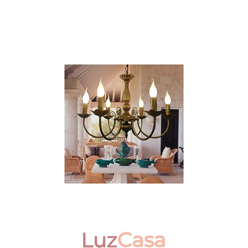 Lustre de metal galvanizado